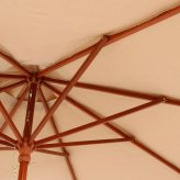 木製パラソル 270cm グリーン 270GR グリーン・アイボリー・ネイビー・エンジ 4色展開 ガーデンテーブル 屋外 庭 ベランダ テラス アウトドア おしゃれ シンプル 新生活 家具 インテリア 不二貿易