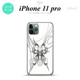 iPhone11Pro iPhone11 Pro スマホケース ハードケース ピンスト 白 黒 メンズ レディース nk-i11p-1248