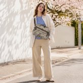 snowpeak Reflective Night Camo Bag ボディバッグ ウエストバッグ 大容量 普段使い 使いやすい レディース メンズ ギフト プレゼント グレー 100261sb04