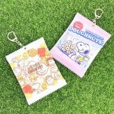 スヌーピー シール入りミニポーチ アイボリー ステッカー 文具 SNOOPY