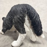 犬 置物 大きい じゃれるボーダーコリー 特大 横幅63cm woobia ウービア かわいい おしゃれ ガーデン インテリア オブジェ 巨大 可愛い プレゼント 北欧 玄関 雑貨 動物 モダン 面白い 庭 ギフト 屋外 家 リアル 玄関先 ガーデンオーナメント