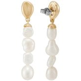 スカーゲン SKAGEN Agnethe Pearl アクセサリー ピアス ゴールドトーン レディース SKJ1827710