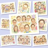 似顔絵 結婚記念日 プレゼント 手描き 贈り物 名入れ ギフト 結婚記念日 結婚30周年 周年記念 結婚10周年 記念日 金婚式 お祝い 大人数 両親 家族 お父さん お母さん 夫婦 修正無料 名入れ 下書き確認 喜ばれる かわいい 似てる 一生もの 結婚記念日 思い出 感謝 記念 サプライズ クリスマス 同窓会 感動 結婚祝い キレイ 喜寿祝い お祝いの品