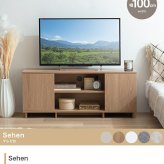 テレビ台 テレビボード ローボード 全2色 | テレビラック tv台 tvボード 収納 シェルフ BE ベージュ ベイジュ 生成り BR ブラウン 茶色 完成品 リビング 居間 ナチュラル カントリー カフェ おしゃれ