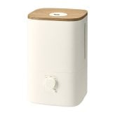 ハイブリッド加湿器 加湿器 超音波式 加熱式 ウッドモイスト 4L 大容量 上部給水 最大11畳 アロマ対応 抗菌 静音 無段階調節 ヒーター切替 ウッド調 木目調 乾燥対策 寝室 卓上 省エネ 卓上 寝室 リビング 子供部屋 オフィス おしゃれ 北欧 冬 ギフト THREEUP スリーアップ