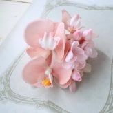 ピンク胡蝶蘭と桜のコサージュ　卒業式　入学式　謝恩会　成人式　発表会　式典　269