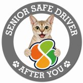 カーサイン 高齢者マーク SENIOR SAFE DRIVER シンガプーラ マグネット 強力 直径13cm 肉球 日本製 車 ステッカー