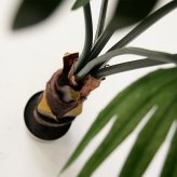 観葉植物 造花 シュロチク BROWN 全高約120cm 大型 フェイクグリーン 本物そっくり おしゃれ インテリア 人工観葉植物 アーティフィシャルグリーン オフィス 店舗 ホテル 開店祝い 室内 棕櫚竹 ヤシ フェイク