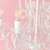 照明 ライト シャンデリア 6灯 LED電球付き アンティーク 茶 ブラウン おしゃれ 6畳 ダイニング リビング シーリング 姫系 オールドブリテン 6灯お手軽シャンデリア ロココ調 ヨーロピアン