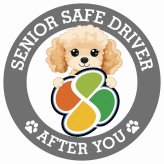 カーサイン 高齢者マーク SENIOR SAFE DRIVER コッカプー ステッカー シール 直径13cm 肉球 日本製 車