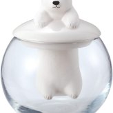 水に浸かった姿がかわいい 電気を使わないアニマル加湿器 気化式 エコ ドーム型 動物 シロクマ ネコ カピパラ リラックス 加湿 日本製 寝室 デスク ギフト プレゼント 無料ラッピング 女性 男性 母の日 クリスマス 誕生日 メッセージカード