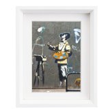 アートフレーム バンクシー ザ・ペインター（Sサイズ）Sサイズ BK-01602  Banksy 絵画  ストリート 壁画 ステンシルアート