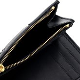 選べる2色 ボッテガヴェネタ BOTTEGA VENETA 三つ折り財布 レディース メンズ マキシイントレチャート 本革 ミニ財布 小銭入れ付き ブラック トープグレー カード6枚 750245 V3UO1
