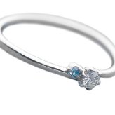ダイヤモンド リング 指輪 プラチナ Pt950 合計0.06ct アイスブルーダイヤ ダイヤリング 8号 鑑別カード付き レディース アクセサリー ジュエリー 婚約指輪 結婚記念日 プレゼント