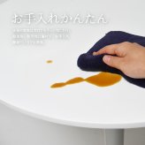 ハーフラウンドテーブル　60cm【ホワイト】 W600×D600×H730mm チューリップコーヒーテーブル Tulip Coffee Table カフェテーブル チューリップテーブル ラウンドテーブル ダイニングテーブル