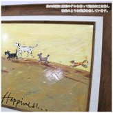 Sam Toft サムトフト アートフレーム 幸せへ向かって Mサイズ ST-10022 絵画 ギフト アート 犬 いぬ