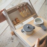 知育玩具 3歳 木製 ままごと フォルダブルクッカー キッチン おもちゃ 2色展開 ピンク ラテ 誕生日プレゼント 出産祝い 男の子 女の子