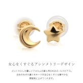 K18 ゴールド ピアス 18金 18K 18Kイエローゴールド 18Kピンクゴールド 18Kホワイトゴールド スター ムーン 三日月 星 スタッドピアス 小さい 小ぶり 可愛い シンプル 華奢 上品 彼女 妻 女性 レディース 誕生日 プレゼント ハロウィン 【品番：RME-FU-4490】