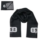 ジバンシィ GIVENCHY マフラー gv3518-j4968-1 ユニセックス ブラック シルバーホワイト