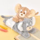 ぬいぐるみ ペンケース トムとジェリー ぬいぐるみペンポーチ 筆箱 ふわふわ かわいい キャラクター 子供 大人 トム ジェリー タフィー 文房具 小物入れ 化粧ポーチ ミニポーチ ペン入れ 女子 中学生 高校生 通学 トムジェリ グッズ 雑貨 ポーチ 誕生日 プレゼント ギフト