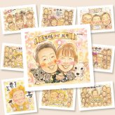 銀婚式のプレゼントに、笑顔を届ける似顔絵はいかがですか。修正無料・下書き確認付き。安心してご注文いただけます。 似顔絵 銀婚式 贈り物 手描き プレゼント ギフト 名入れ 銀婚式 真珠婚 金婚式 夫婦 パートナー 両親 修正無料 下書き確認 名入れ サプライズ 親孝行 似てる 実績多数 一生もの 銀婚式 記念日 25周年 イラスト キレイ 感謝 お祝いの品 色紙 喜寿祝い カラフル 喜ばれる