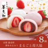 京都 養老軒 博多あまおう まるごと苺大福 8個入(お歳暮 御歳暮 和菓子 お菓子 スイーツ ギフト プレゼント 贈り物 お祝い 内祝い 結婚祝い 結婚内祝い 出産内祝い 手土産 お返し お礼 快気祝い 退職祝い 引越祝い 詰め合わせ 個包装 挨拶 人気 おすすめ)