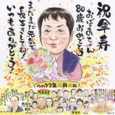 傘寿祝いのプレゼントに、贈る側の想いまで伝わる記念品です。大切なお祝いにも安心してご注文いただけます。 似顔絵 贈り物 傘寿祝い プレゼント 手描き ギフト 名入れ 傘寿祝い お祝い 記念 長寿 祖父母 おばあちゃん おじいちゃん 下書き確認 修正無料 名入れ 一生もの 似てる サプライズ そっくり 親孝行 80歳 長寿祝い 敬老の日 イラスト 喜寿祝い 色紙 喜ばれる メモリアルギフト 百寿祝い