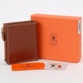 ベリーズヨーク　BELLIES YORK　コンパクト財布　二つ折り財布　BYTM1882BR　ブラウン　茶色　ベジタブルタンニン　イタリアンレザー　牛革　”エイジングを楽しむ革小物”