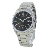 箱なし カシオ 腕時計 メンズ ブラウン シルバー CASIO 海外モデル アナログ 50m防水 カレンダー 日付 ステンレス ビジネス 仕事 シンプル プレゼント ギフト 成人 卒業 入学