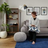 クッション インテリアクッション 手織り おしゃれ インド ウール 北欧 天然素材 高級 お洒落 45×45 40×60 インド製 クッション グラム