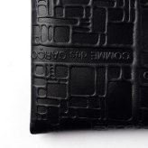 コムデギャルソン COMME DES GARCONS EMBOSSED LOGOTYPE エンボスロゴタイプ HALF ZIP WALLET ハーフジップ ウォレット SA3100EL ミニ財布 L字ファスナー コインケース ユニセックス 財布