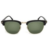 トムフォード TOM FORD サングラス アジアンフィット FT0248 05N 53 UVカット メンズ レディース ユニセックス ブラック+ゴールド+グリーン