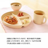 やさしい彩り　抗菌食育セット30　きなり色