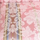 ソファ 座椅子 ロココ 調 ー アンティーク 3人掛け おしゃれ 脚 木製 かわいい ピンク ファブリック 姫系 イタリア製 ROCOCO アントワネット ローザ猫足アーム ヨーロピアン 輸入家具