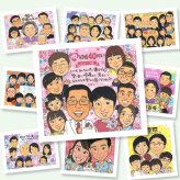 似顔絵 ルビー婚式 プレゼント 贈り物 名入れ 手描き ギフト ルビー婚式 結婚40周年 記念日 お祝い 結婚記念日 大人数 ご夫婦 夫婦 家族 お父さん 両親 修正無料 名入れ 下書き確認 かわいい サプライズ 親孝行 喜ばれる 40周年 思い出 記念 感謝 ハロウィン 引っ越し 節目 感激 応援 バレンタインデー メモリアルギフト お祝いの品 披露宴 贈答品