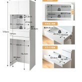 食器棚 ゴミ箱収納付き レンジ台 ゴミ箱上ラック レンジボード キッチン収納 スライドトレー 2段 2口コンセント 可動棚 引き出し 収納 スパイスラック 家電 スリム コンパクト 省スペース 幅58 リビング ダイニング 台所：