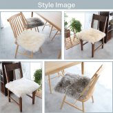 ムートンシートクッション 40×40cm ウレタン入り シートクッション シート 長毛タイプ 毛皮 ムートンクッション ムートン クッション 座布団 ソファ 暖かい リアルファー ファー キャンプ アウトドア ペット おしゃれ かわいい 北欧 韓国 インテリア
