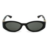 グッチ GUCCI サングラス アジアンフィット アイウェア UVカット オーバル GG1662SA-001 メンズ レディース ユニセックス ブラック+グレー 国内正規品
