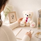 ネックレス レディース ハッピーテディベア ステンレス 彼女 女性 誕生日プレゼント 記念日