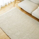 夏ラグ 夏用カーペット ラグ ラグマット カーペット ワッフル 綿混 コットン かわいい 北欧 おしゃれ リビング 長方形 正方形 マット オールシーズン オシャレ ナチュラル 夏用 夏 カジュアル シンプル 無地