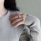 シルバー925 印台リング 細め シグネットリング シルバーリング スタンプリング 細身 シンプル メタル レディース 女性 金属アレルギー対応 指輪
