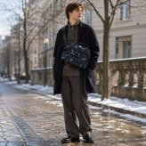 snowpeak Reflective Night Camo Bag ボディバッグ ウエストバッグ 大容量 普段使い 使いやすい レディース メンズ ギフト プレゼント グレー 100261sb04