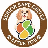 カーサイン 高齢者マーク SENIOR SAFE DRIVER アメリカンコッカースパニエル ステッカー シール 直径13cm 肉球 日本製 車