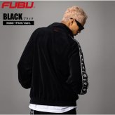 FUBU フブ ベロア トラックジャケット メンズ フルジップ ダブルジップ ブルゾン スポーティ ライトアウター ストリート ヒップホップ オーバーサイズ 秋冬 M L XL XXL 大きいサイズ レディース 黒 fam-62709 2026FW