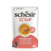 Schesir シシア スープ サーモンandキャロット キャットフード 40g×12個
