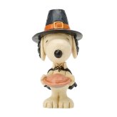 ジム ショア Jim Shore スヌーピー ウィズ パンプキンパイ ミニ 置物 フィギュア 人形 6018514 Peanuts インテリア ＜ハロウィン＞