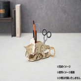 ペンスタンド トリケラトプス 恐竜 雑貨 置物 木製 おしゃれ デスク 収納 文房具 インテリア 飾り 子供部屋 男の子 女の子 誕生日 プレゼント ギフト 贈り物 組み立て 工作 セトクラフト