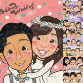 結婚式のプレゼントに、見た瞬間に、思わず笑顔になる似顔絵です。ラッピング対応で、贈り物として渡しやすい似顔絵です。 結婚式 似顔絵 ギフト 贈り物 手描き 名入れ プレゼント 結婚式 ブライダル 記念 婚礼 ウェディング 新婦 新郎 カップル 両親 名入れ 下書き確認 修正無料 サプライズ かわいい 似てる 宝物 思い出 一生もの 結婚式 ウェディング メモリアル 米寿祝い お祝いの品 初任給