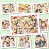 ルビー婚式のギフトに、ありがとうの気持ちが、まっすぐ届く贈り物です。初めての似顔絵注文でも安心です。 プレゼント 結婚記念日 似顔絵 贈り物 名入れ ギフト 手描き ルビー婚式 結婚記念日 金婚式 大人数 両親 家族 夫婦 下書き確認 修正無料 名入れ 一生もの 宝物 サプライズ そっくり 記念日 感謝 親孝行 ルビー婚式 結婚40周年 応援 ホワイトデー 贈答品 感激 米寿祝い お祝い返し