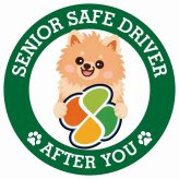 カーサイン 高齢者マーク SENIOR SAFE DRIVER ポメックス ステッカー シール 直径13cm 肉球 日本製 車